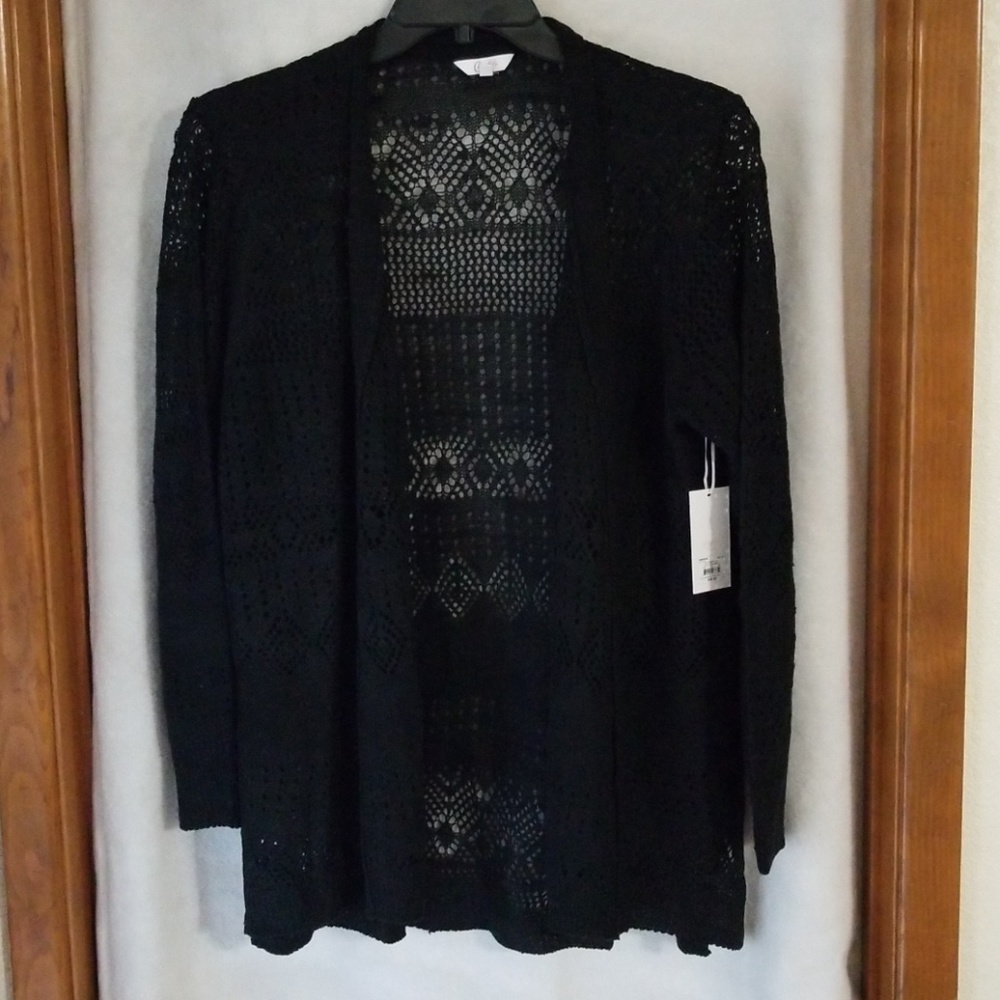 Black cardigan